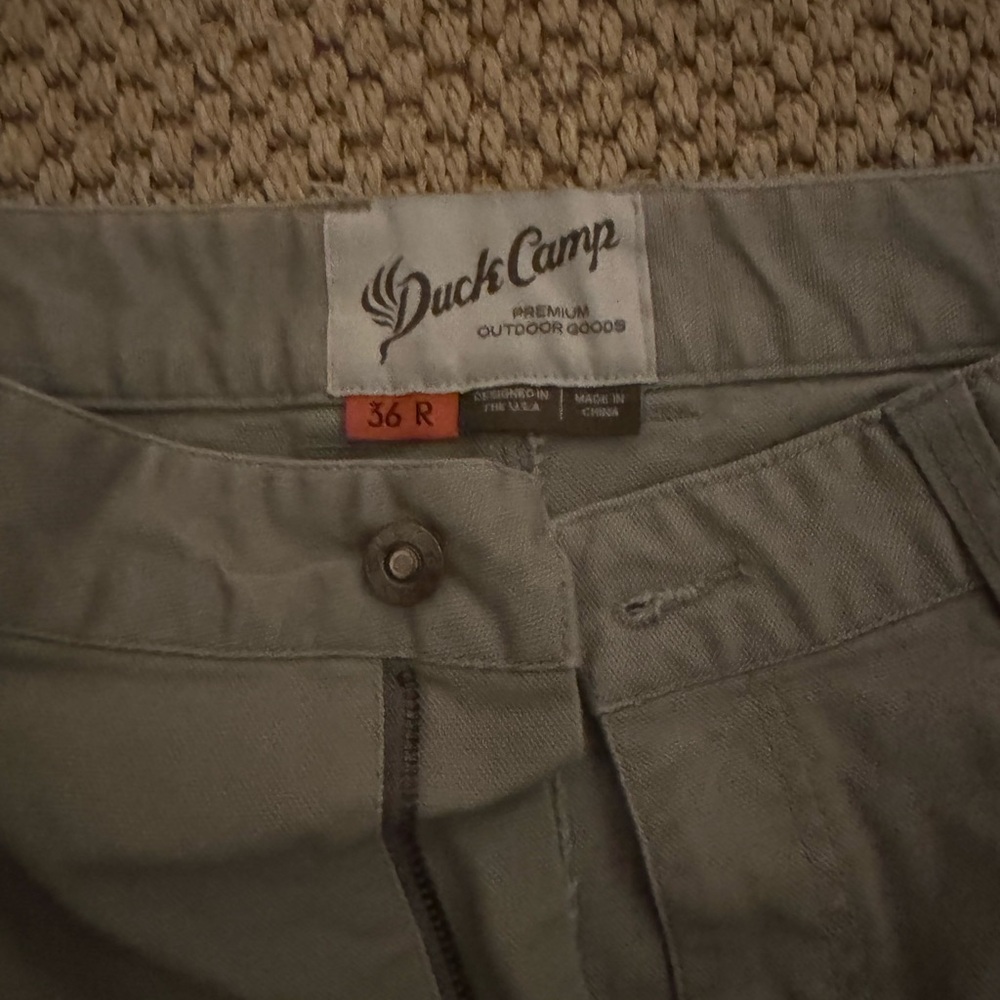 Duck camp brush pants 36/32